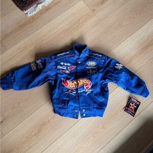 NWT Vintage Y2K JH Design Hot Wheels Racing Pontiac 2000 Jacket Youth Small